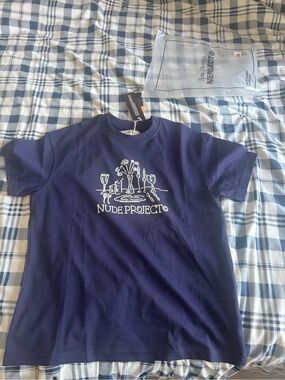 Navy Short-Sleeve Graphic Tee